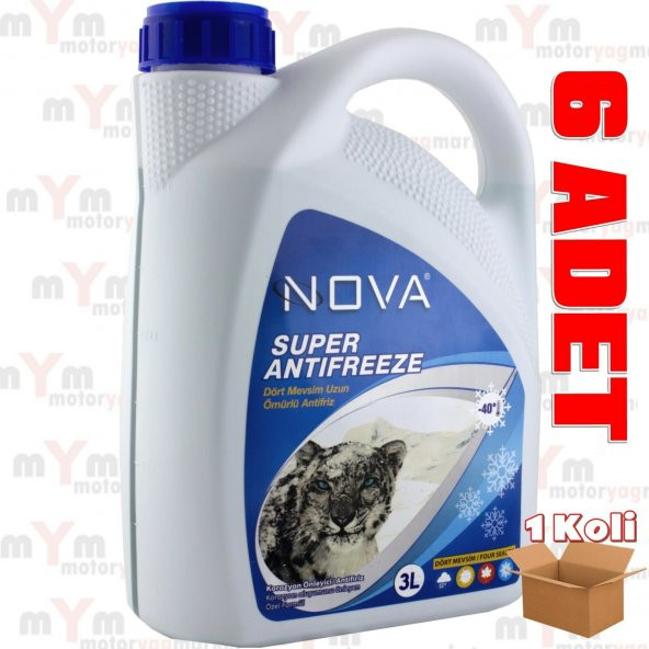 Nova ULTRA -40 Derece 3 Litre Yeşil Antifriz (6 ADET FİYATI)