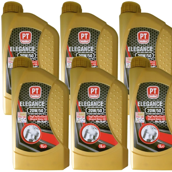 Petro Time 20W-50 Motor Yağı 6 x 1 Litre