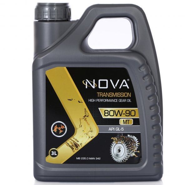 Nova 80W-90 3 L Dişli Yağı Apı Gl-5 Şanzıman. Diferansiyel- - 2