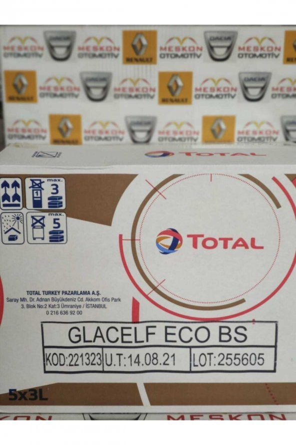 Total Glacelf Eco Bs Organik Mavi Antifriz 3 Litre Konsantre (5 Adet) - 3