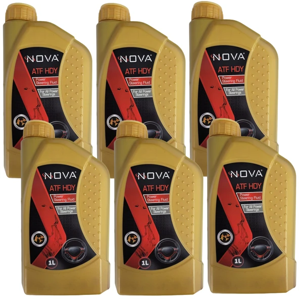 Nova ATF HDY Hidrolik Direksiyon Yağı 6 x 1 Litre - Kırmızı