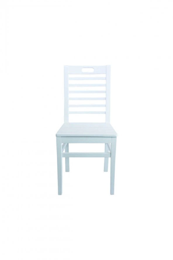 Bodrum Ahşap Sandalye (beyaz)