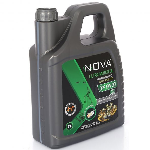 Nova 5W-30 7 Litre Tam Sentetik Motor Yağı API: C3 DPF-