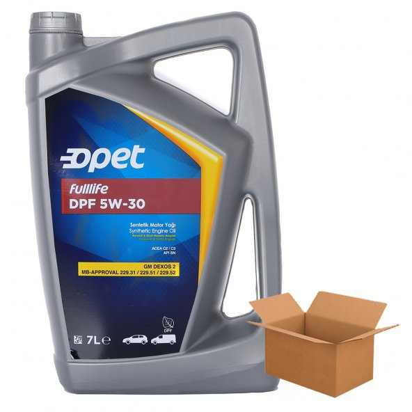 Opet Fulllife DPF 5W-30 Sentetik Motor Yağı 7 L X 3 Adet