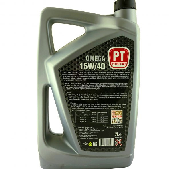 Petro Tıme 15W-40 7 Litre Benzinli ve Dizel Araç Motor Yağı - 2