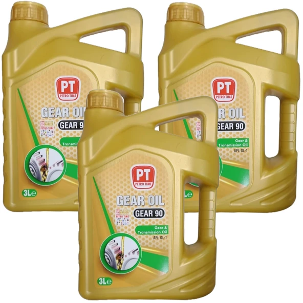 Petro Time 90 Numara Asansör ve Şanzıman Dişli Yağı 3 x 3 Litre