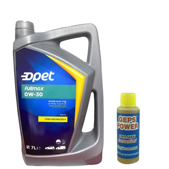 Opet Fullmax 0W-30 Acea C2 Dpf Motor Yağı 7 L + 80ML Cam Sabunu ürün görseli