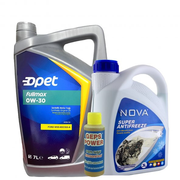 Opet Fullmax 0W-30 Acea C2 Dpf Motor Yağı 7 L + 3 L Antifriz ürün görseli