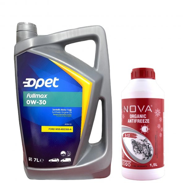 Opet Fullmax 0W-30 Acea C2 Dpf Motor Yağı 7 L +1500 ML Antifriz ürün görseli