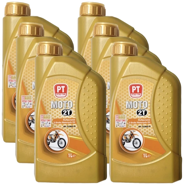 Petro Time 2t 2 Zamanlı Motosiklet Yağı 6 X 1 Litre