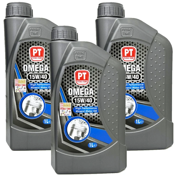 Petro Time 15W-40 Mineral Motor Yağı 3 x 1 Litre