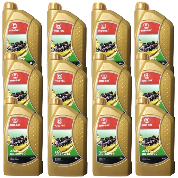 Petro Time 80W-90 Diferansiyel ve Şanzıman Dişli Yağı 12 X 1 Litre