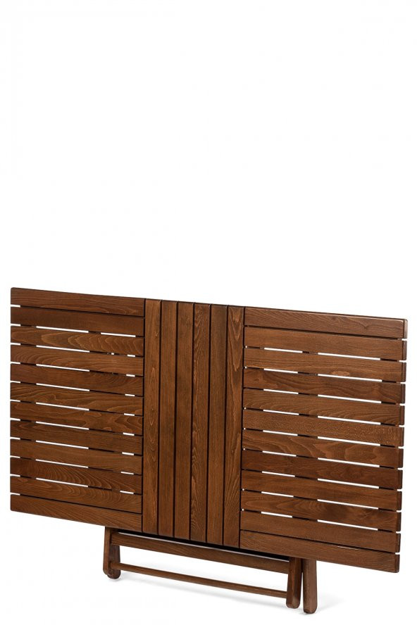 Ahşap Bahçe Balkon Mutfak Masası -Kaş Katlanabilir 80x160 - 2