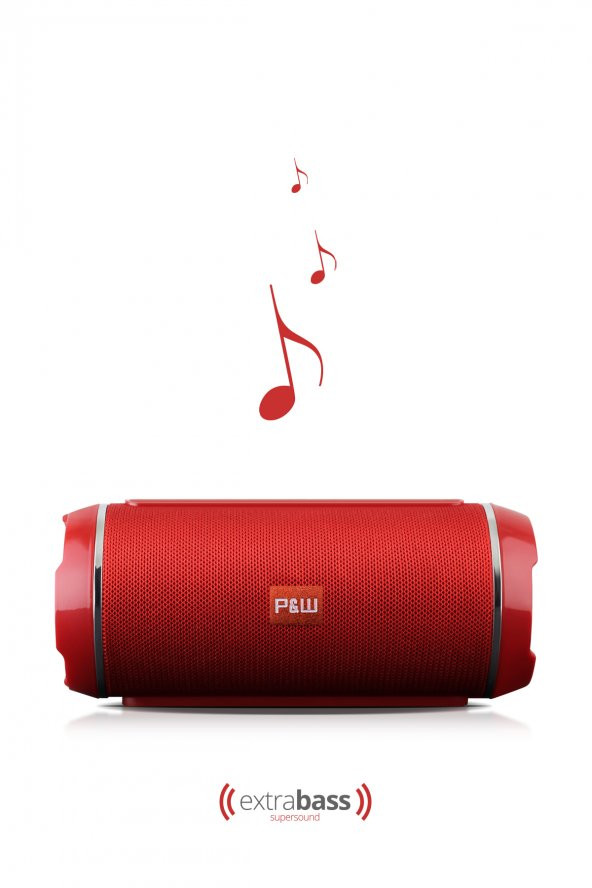 WRX05 90 dB SD Kart Aux Usb Girişli Kırmızı Kablosuz Bluetooth Speaker Hoparlör Ses Bombası FM Radyo