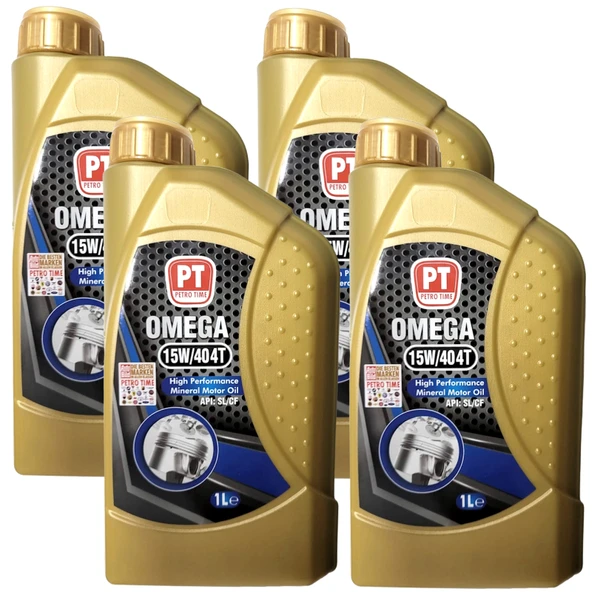 Petro Time 15W-40 4T (4 Zamanlı) Motosiklet Yağı 4 X 1 Litre