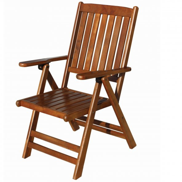 Didim Ahşap Bahçe Balkon Takımı: 70x70 Masa + 2 Sandalye Katlanır Set - 4