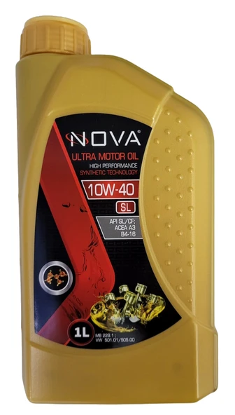 Nova 10W-40 Motor Yağı 1 Litre - Benzinli, Lpgli ve Dizel Araç