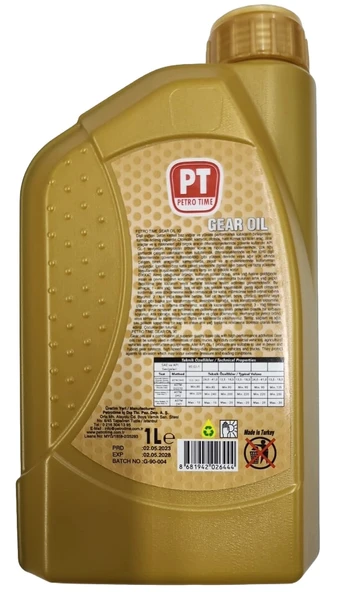 Petro Time Gear 90 Numara Asansör ve Şanzıman Dişli Yağı 6 x 1 Litre - Resim 2