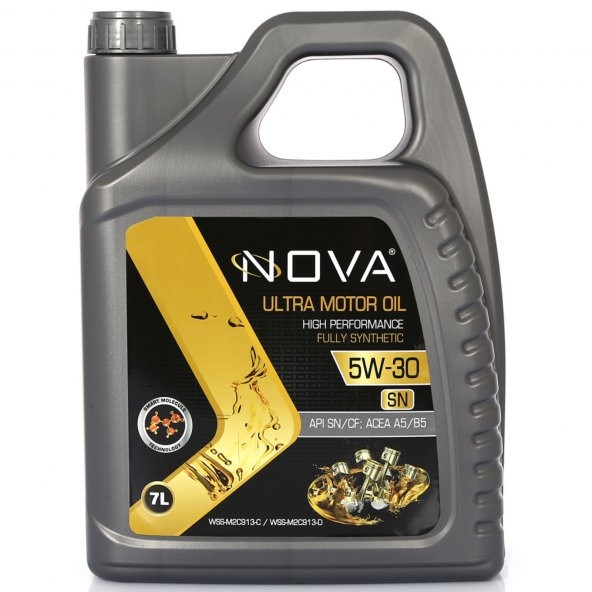 Nova 5W-30 7 Litre Tam Sentetik Motor Yağı Benzin, Lpg, Dizel-