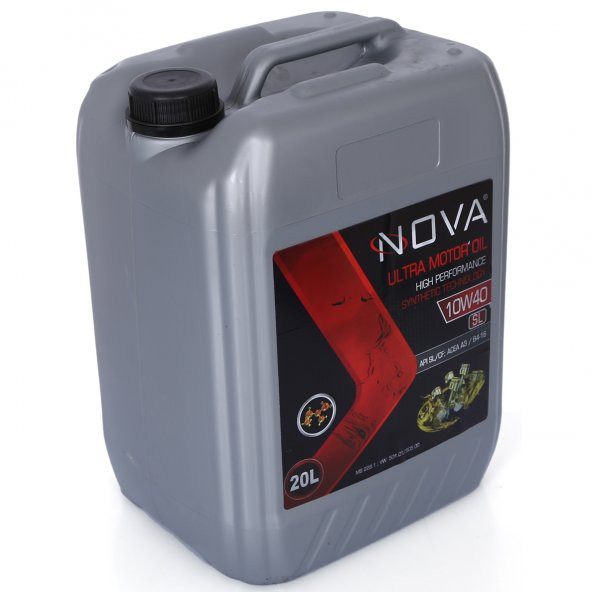 Nova 10W-40 20 Litre Sentetik Teknoloji Motor Yağı ACEA A3-B4