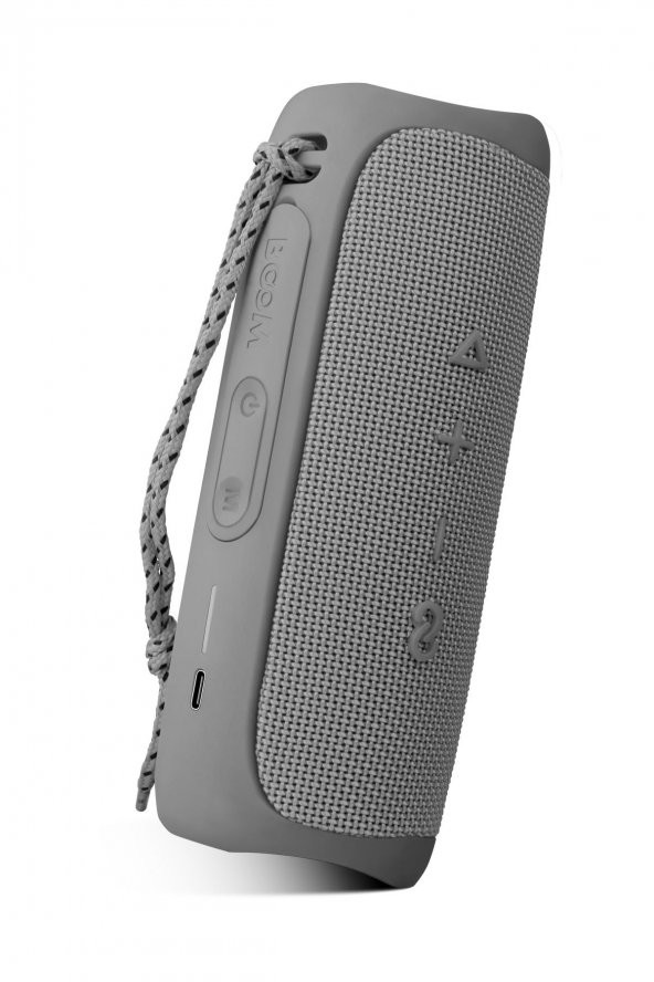 Boom Gri Taşınabilir Ses Bombası Kablosuz Bluetooth Hoparlör Speaker Yüksek Ses Çoklu Bağlantı