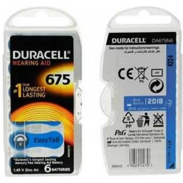 Duracell Activair 675 Kulaklık Pili 6Lı