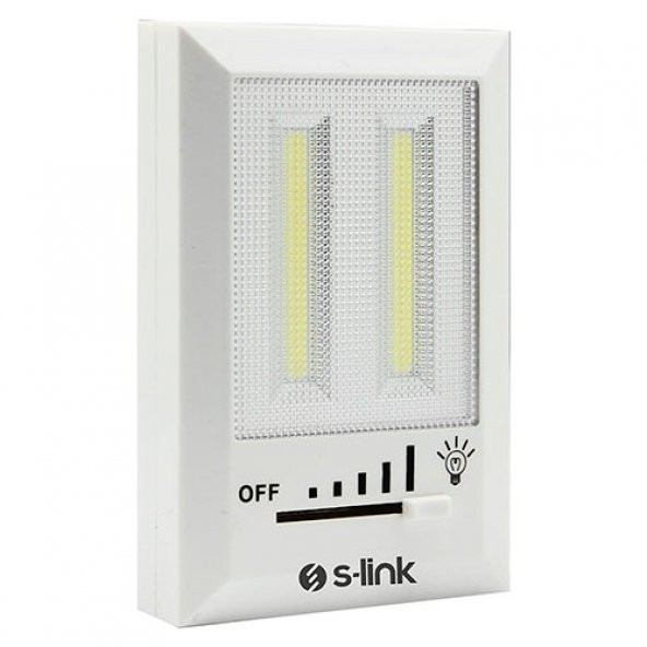 S-link SL-8700 Kademe Ayarlı Led 3-AAA Pilli Gece Lambası