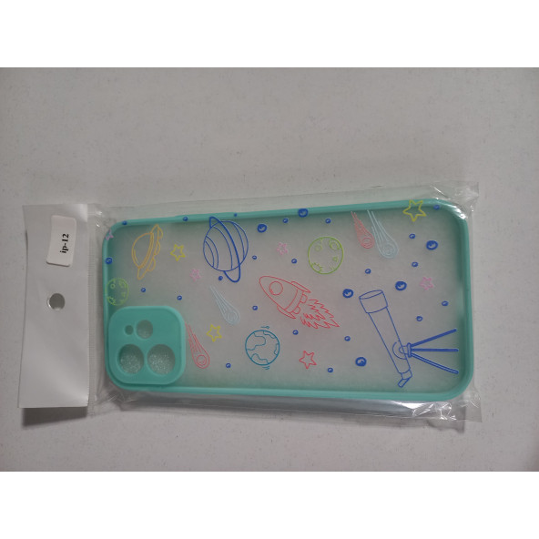 ASLANTİC İPHONE 12 SERT SLİKON DESENLİ KILIF - 3