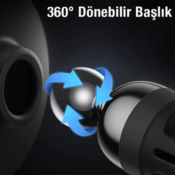 Baseus Yeni Nesil 360 Derece Döner Başlıklı Mıknatıslı Havalandırma Araç Tutucu - 3