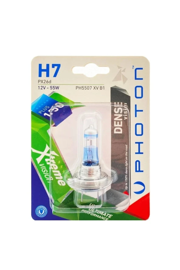 H7 Xtreme Vision +150 Fazla Işık Far Ampülü 1 Adet