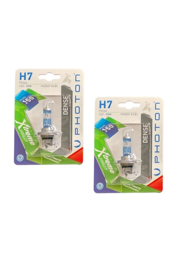 H7 Xtreme Vısıon Plus 150 Fazla Işık Ikili Set