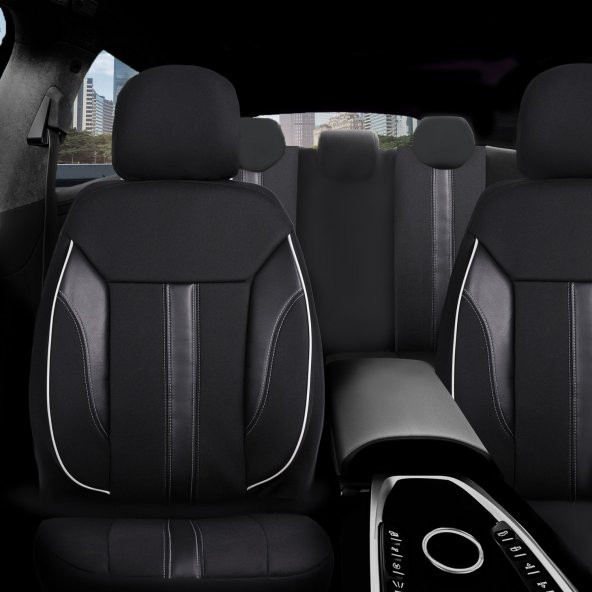 Z&C MAXTECH Toyota Yaris Deri Detaylı Özel Tasarım Oto Koltuk Kılıfı Seti CLASSY - 2