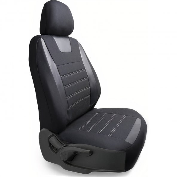Z&C MAXTECH Fiat Egea Deri Detaylı Özel Tasarım Oto Koltuk Kılıfı Seti MAXY SB - 3