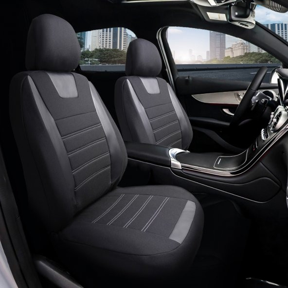 Z&C MAXTECH Mitsubishi Lancer Deri Detaylı Özel Tasarım Oto Koltuk Kılıfı Seti MAXY SB