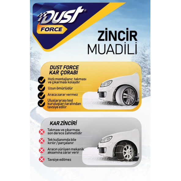 Point Marketing Araç Lastiği Kar Çorabı Yüksek Kalite Kırmızı - 2