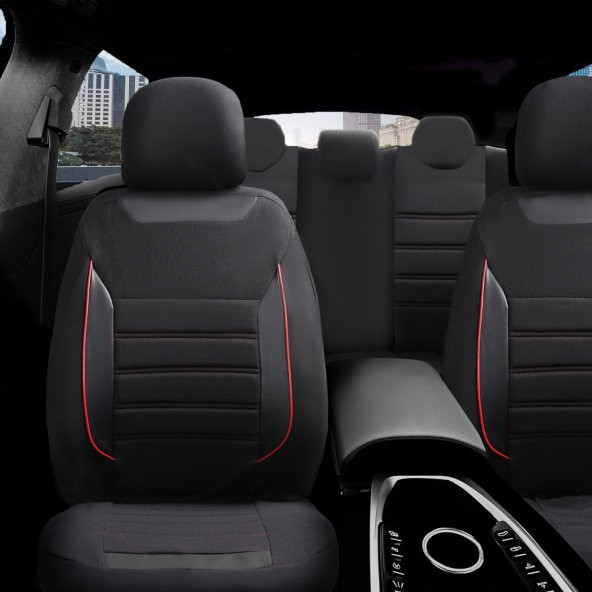 Z&C MAXTECH Hyundai İ20 Deri Detaylı Özel Tasarım Oto Koltuk Kılıfı Seti SMART K