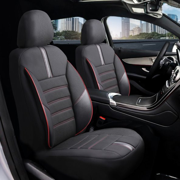 Z&C MAXTECH Honda Jazz Deri Detaylı Özel Tasarım Oto Koltuk Kılıfı Seti Star