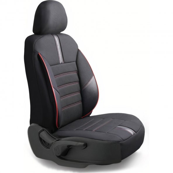 Z&C MAXTECH Peugeot 207 Deri Detaylı Özel Tasarım Oto Koltuk Kılıfı Seti Star - 3