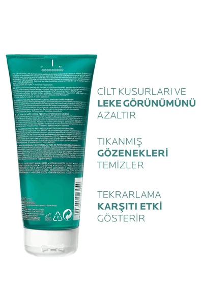 LA ROCHE POSAY Effaclar Mikro-peeling Arındırıcı Jel 200 ml- Akneye Eğilim Gösteren Ciltler 3337875708265 - 3
