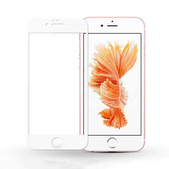 Apple iPhone 8 Model Cep Telefonu Ile Uyumlu Tüm Ekranı Kaplayan Zore 5D Temperli Cam Ekran Koruyucu