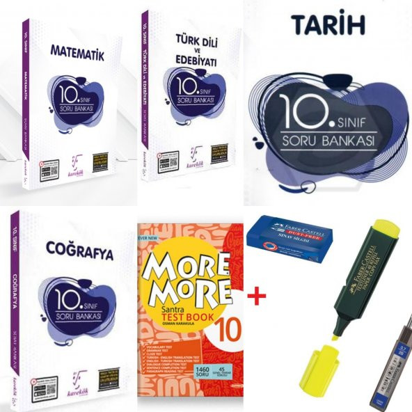KAREKÖK 10.SINIF EŞİT AĞIRLIK SORU BANKASI SETİ + İNGİLİZCE ( HEDİYELİ )