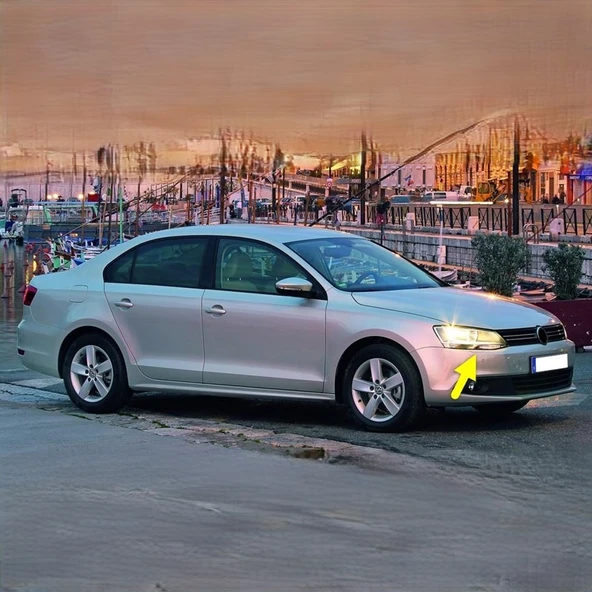 VW Jetta 2011-2014 Ön Sağ Far Yıkama Motor Kapağı 5C6955110 - 2
