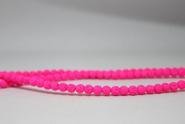 Lav Taşı Fosforlu Pembe Renkli Dizi 6mm - Resim 2