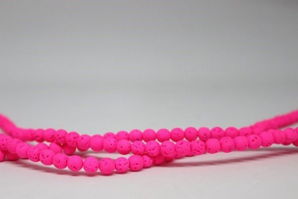 Lav Taşı Fosforlu Pembe Renkli Dizi 6mm ürün görseli