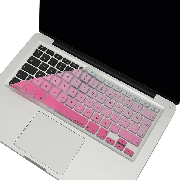 Macbook Air Pro Klavye Koruyucu (Türkçe Q) Gradient (Eski USB’li Model 2008/2017 yılı) ile Uyumlu - 5