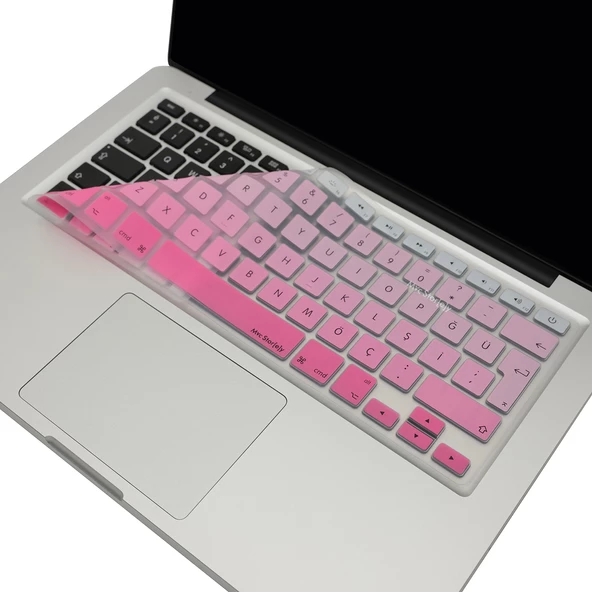 Macbook Air Pro Klavye Koruyucu (Türkçe Q) Gradient (Eski USB’li Model 2008/2017 yılı) ile Uyumlu