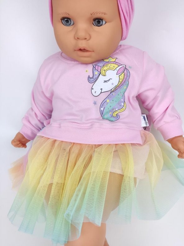 Tütü Etekli Bebek Elbise, Unicorn Elbise ID:170 - 3