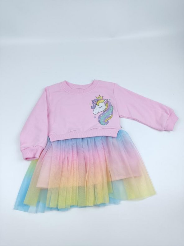Tütü Etekli Bebek Elbise, Unicorn Elbise ID:170 - 9