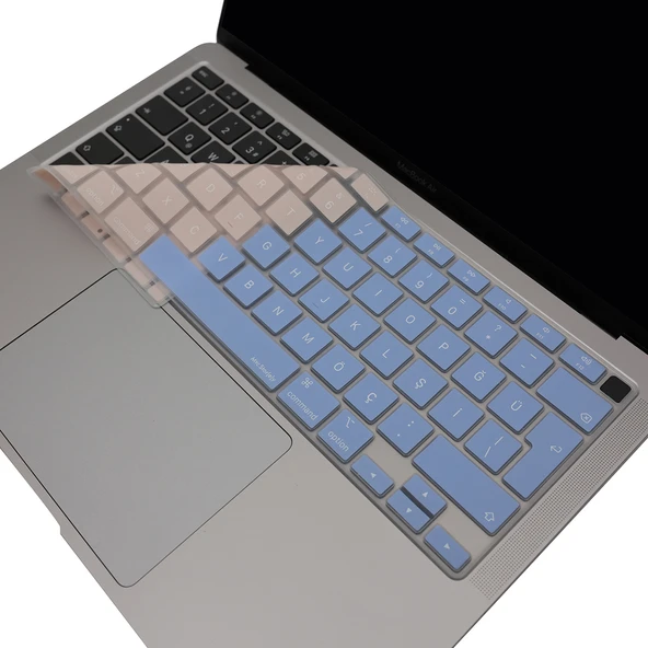 MacBook Air 13 Klavye Koruyucu A2179 A2337 M1 Türkçe Q UK ISO Ters L Enter Silikon Koruma Film ürün görseli 1