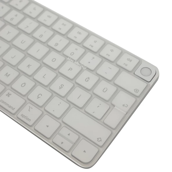 Apple Magic Keyboard-3 Kılıf Klavye Koruyucu İngilizce Baskılı (US-ABD) LockKey TouchID'li Model A2449 A2450 A3118 A3203 ile Uyumlu - 7